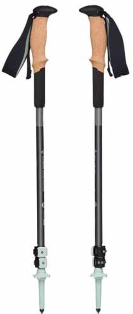 Kije trekkingowe Black Diamond Pursuit Shock M/L szary/zielony 1 para 125-140 cm (1879400) - obraz 1