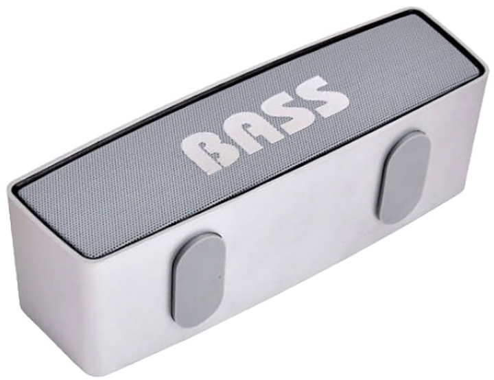 Głośnik przenośny Bass 5945 Bluetooth Speaker Silver (5902067603475) - obraz 2