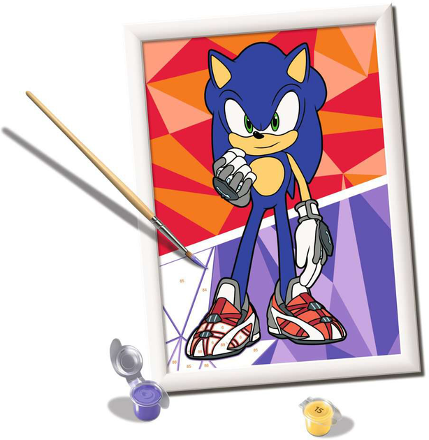 Malowanie po numerach Ravensburger CreArt Sonic Prime 18 x 24 cm (4005556236824) - obraz 2