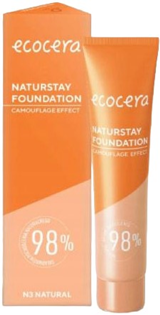 Podkład do twarzy Ecocera Naturstay N3 Natural 30 ml (5908217993823) - obraz 1