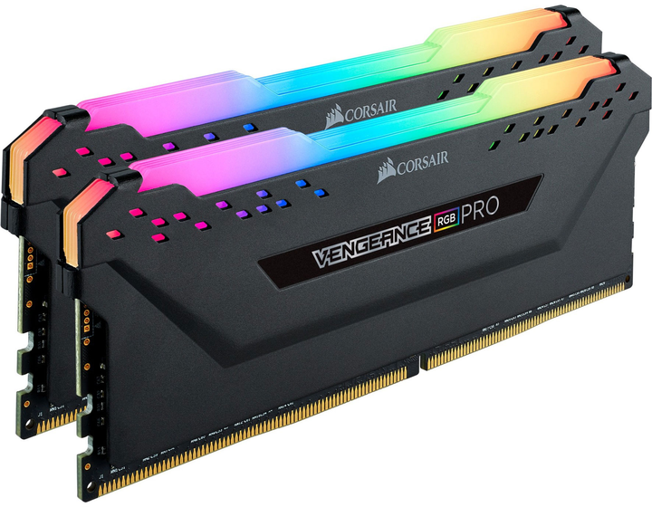 Pamięć Corsair DDR4-3600 16384MB PC4-28800 (Kit of 2x8192) Vengeance RGB PRO Black (840006615682) - obraz 2