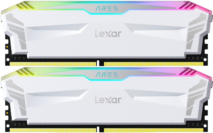 Оперативна пам'ять Lexar DDR4-4000 16384MB PC4-32000 (Kit of 2x8192) Ares Gaming White (843367127160) - зображення 1
