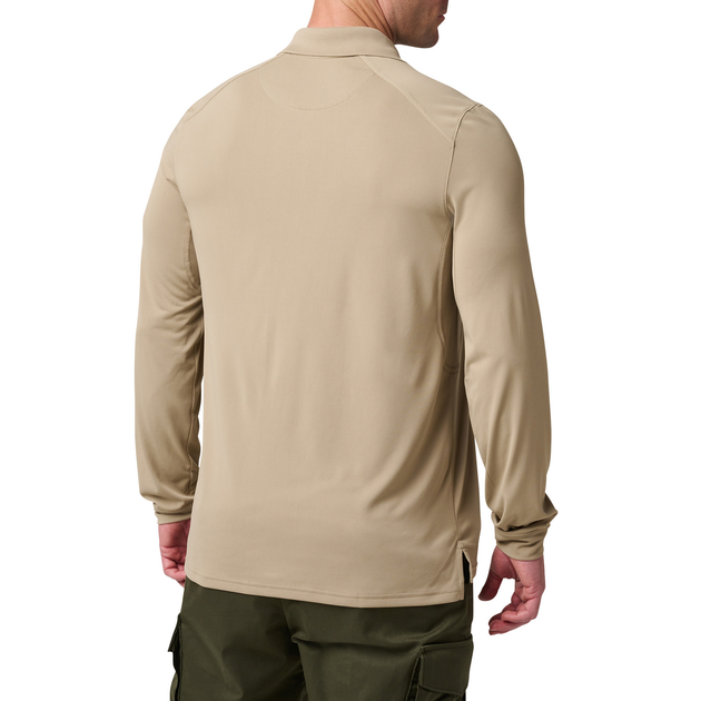 Поло с длинным рукавом 5.11 Tactical® Helios Long Sleeve Polo L Silver Tan - изображение 2