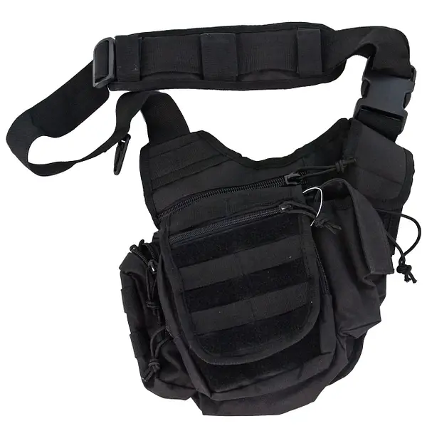 Сумка Mil-Tec® Тактическая через плече однолямковая Sling bag multifunction Schwarz (13726502) - изображение 1