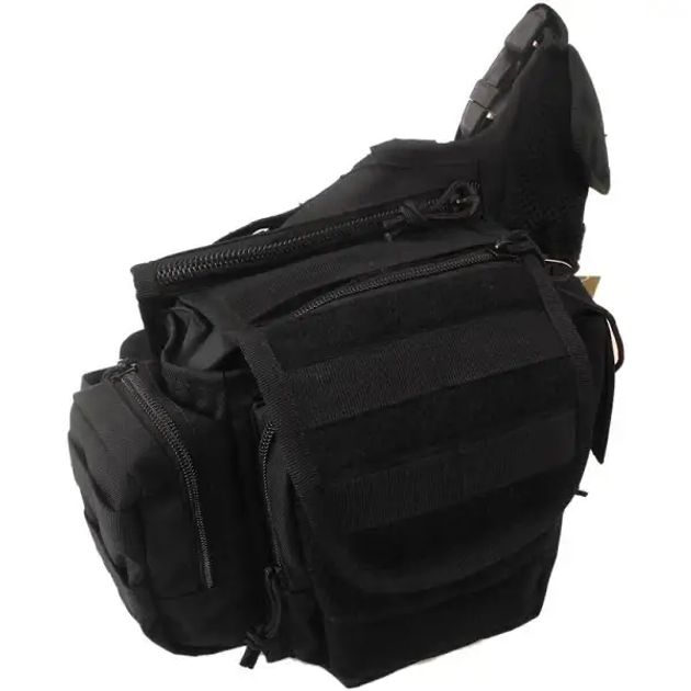 Сумка Mil-Tec® Тактическая через плече однолямковая Sling bag multifunction Schwarz (13726502) - изображение 2