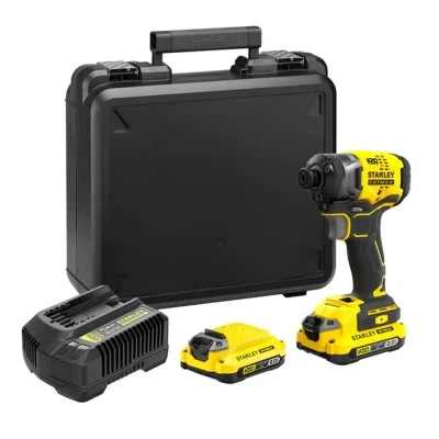 Гайковерт Stanley FatMax, 18V, 2x2Ah, 190Нм, 2900об/хв, 3800уд/хв (SFMCF820D2K) - Фото 3 Гайковерт Stanley FatMax, 18V, 2x2Ah, 190Нм, 2900об/хв, 3800уд/хв (SFMCF820D2K) - зображення 3