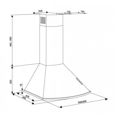 Вытяжка кухонная Eleyus Bora 1200 LED SMD 90 WH - изображение 7