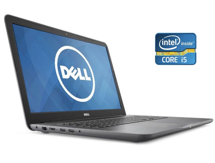 Ноутбук Dell Inspiron 17 5767 / 17.3" (1600x900) TN / Intel Core i5-7200U (2 (4) ядра по 2.5 - 3.1 GHz) / 8 GB DDR4 / 240 GB SSD / Intel HD Graphics 620 / WebCam / Win 10 Home б/у - Фото 1 Ноутбук Dell Inspiron 17 5767 / 17.3" (1600x900) TN / Intel Core i5-7200U (2 (4) ядра по 2.5 - 3.1 GHz) / 8 GB DDR4 / 240 GB SSD / Intel HD Graphics 620 / WebCam / Win 10 Home б/у - изображение 1