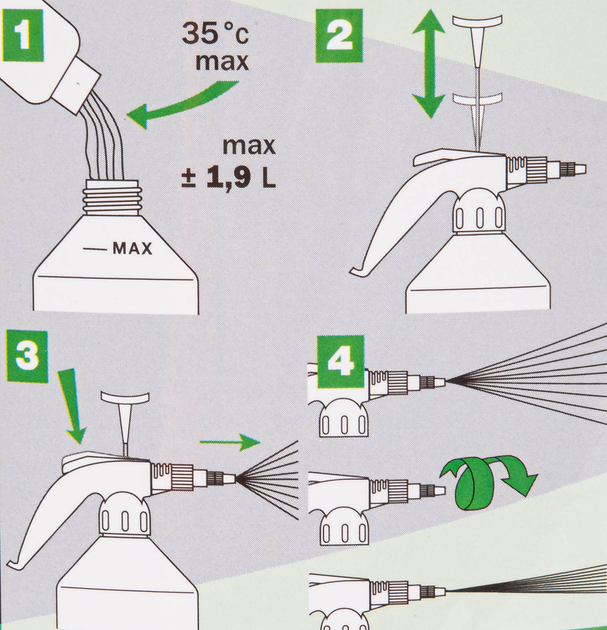 Opryskiwacz Ribimex Vito 2 ciśnieniowy ręczny 1.92 l (3700194402211) - obraz 2