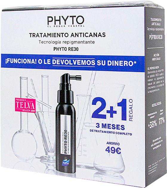 Spray Phyto Paris Phyto Re30 przeciw siwym włosom 3 x 50 ml (3338221006677) - obraz 1