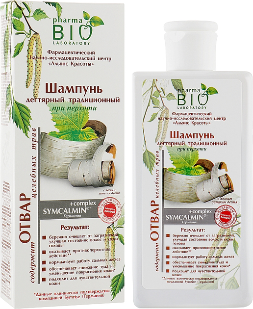 Шампунь для волос дегтярный традиционный против перхоти - Pharma Bio ...