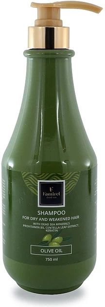 Шампунь для сухого та ослабленого волосся з оливковою олією - Famirel Olive Oil Shampoo 750ml (1294405-196052) - Фото 1 Шампунь для сухого та ослабленого волосся з оливковою олією - Famirel Olive Oil Shampoo 750ml (1294405-196052) - зображення 1