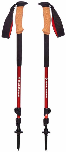 Kije trekkingowe Black Diamond Trail Cork czerwone 1 para 100-140 cm (1705821) - obraz 1