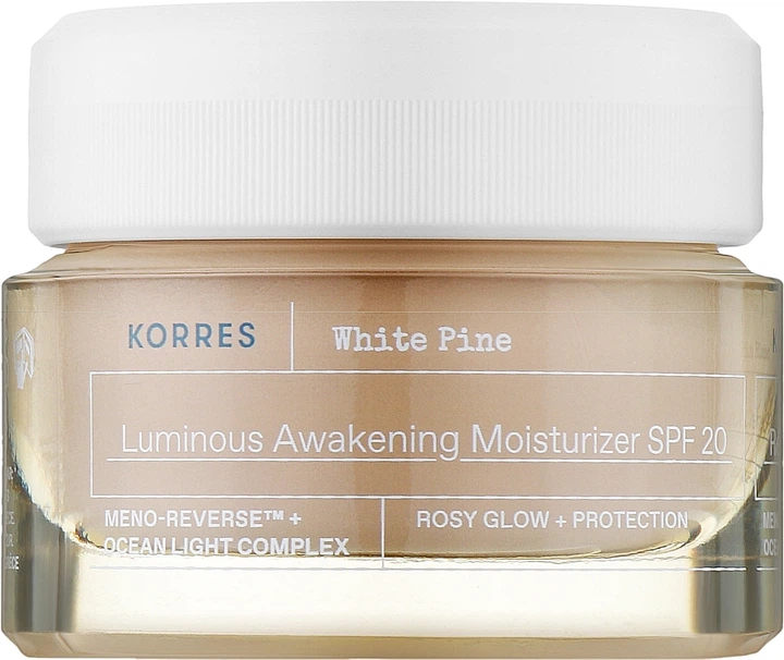 Денний зволожувальний крем для обличчя з SPF20 - Korres White Pine Luminous Awakening Moisturizer SPF20 40ml (1201748-121203) - Фото 1 Денний зволожувальний крем для обличчя з SPF20 - Korres White Pine Luminous Awakening Moisturizer SPF20 40ml (1201748-121203) - изображение 1