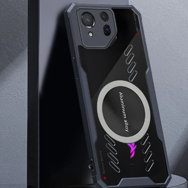 Чехол - накладка Acryl Cooling Armor для Asus Rog Phone 8 / 8 Pro с магнитной пластиной, Black - изображение 4