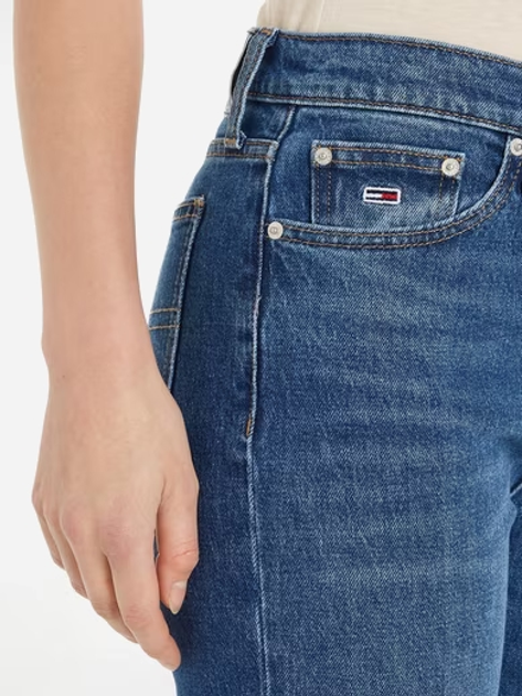 Jeansy slim fit damskie Tommy Hilfiger DW0DW19241-1BK W30L32 Niebieskie (8720636522029) - obraz 3