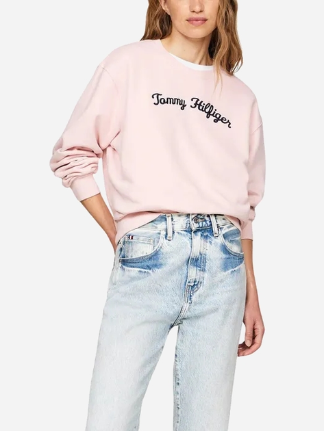 Світшот жіночий Tommy Hilfiger WW0WW42615-TIO S Рожевий (8720636799483) - зображення 3