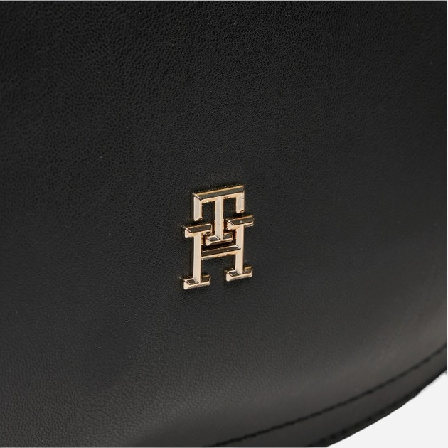 Сумка багет середня Tommy Hilfiger AW0AW16687-BDS Чорна (8720636865331) - зображення 4