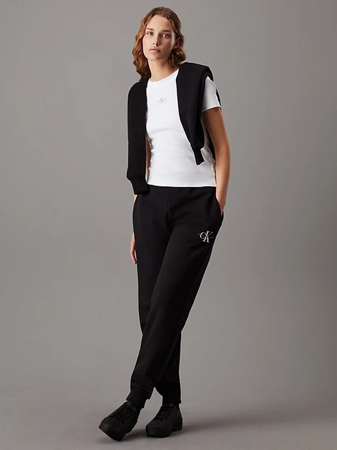 Спортивні штани жіночі Calvin Klein Jeans J20J223590-BEH M Чорні (8720109951417) - зображення 6