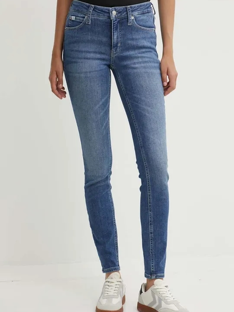 Jeansy skinny damskie Calvin Klein Jeans J20J223633-1A4 29-32 Niebieskie (8720639095575) - obraz 1