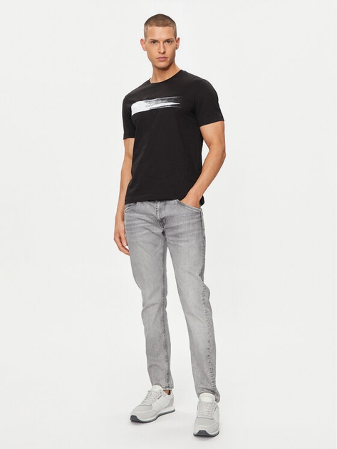 Футболка бавовняна чоловіча Calvin Klein K10K113113-BEH L Чорна (8720109954814) - зображення 3