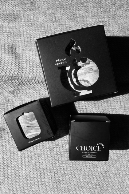 Парфумована свічка Choice Aroma Fruits tropicaux 10 годин Мармур (4824538577409) - зображення 9