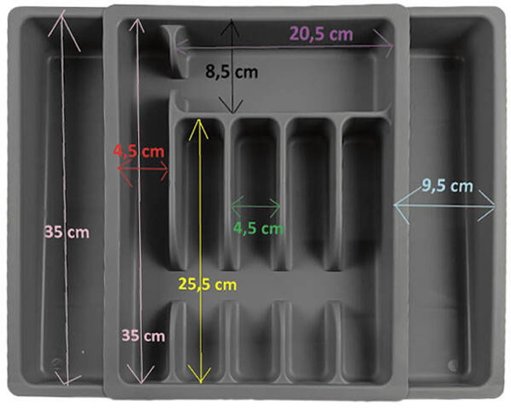 Organizer na sztućce Kesper 50 x 38 cm (4000270300875) - obraz 4