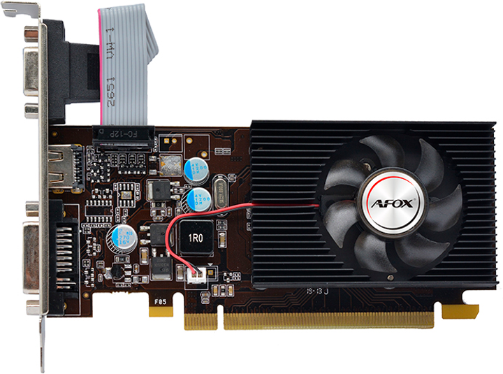 Відеокарта AFOX PCI-Ex GeForce G210 512MB GDDR3 (64bit) (550/1600) (DVI-D, VGA, HDMI) (AF210-512D3L3-V2) - зображення 1