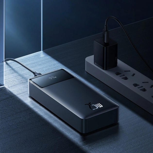 Powerbank Baseus Bipow Digital Display Fast charge Power bank 20000 mAh 25W Black (PPBD020301) - obraz 9