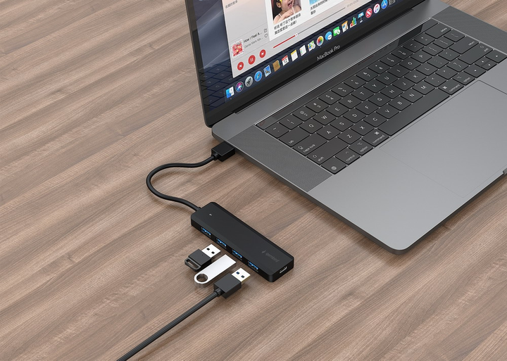 Хаб Gembird на 4 порта USB 3.1 USB-A (UHB-U3P4P-02) - зображення 3