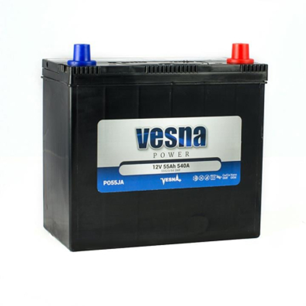 Аккумулятор автомобильный Vesna 55 Ah/12V Japan Euro (415 855) – фото ...