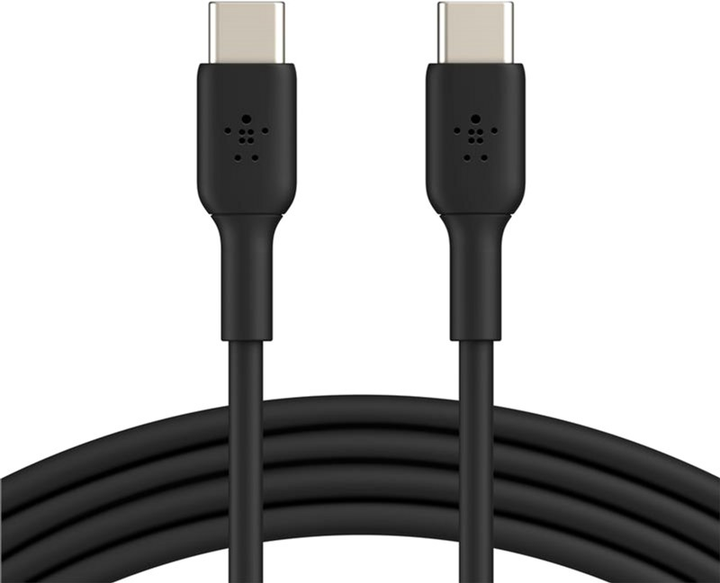 Kabel Belkin USB-C — USB-C PVC 2 m Black (CAB003BT2MBK) - obraz 1