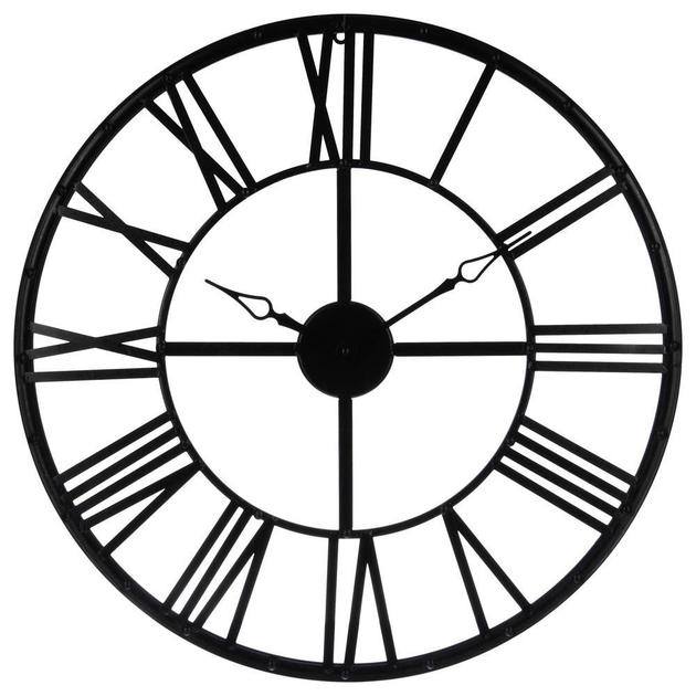 Zegar ścienny Atmosphera Vintage czarny 70 cm (3560239261407) - obraz 1