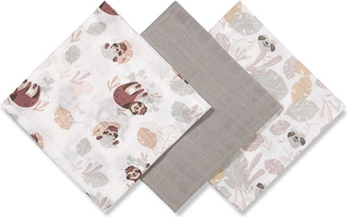 Пелюшки муслинові бавовняні (70х70 см) 3 шт. (Сірий) "BabyOno" 348/10 5901435415764 - зображення 2