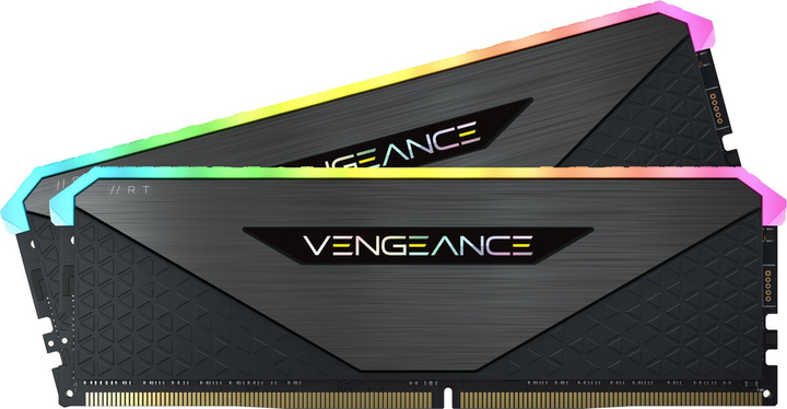 Оперативна пам'ять Corsair DDR4-4000 32768MB PC4-32000 (Kit of 2x16384) Vengeance RGB RT Black (CMN32GX4M2Z4000C18) - зображення 1