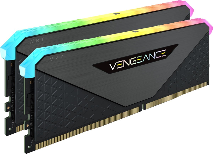 Оперативна пам'ять Corsair DDR4-4000 32768MB PC4-32000 (Kit of 2x16384) Vengeance RGB RT Black (CMN32GX4M2Z4000C18) - зображення 2