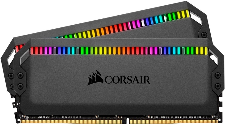 Оперативна пам'ять Corsair DDR4-3200 65536MB PC4-25600 (Kit of 2x32768) Dominator Platinum RGB Black (CMT64GX4M2C3200C16) - зображення 1