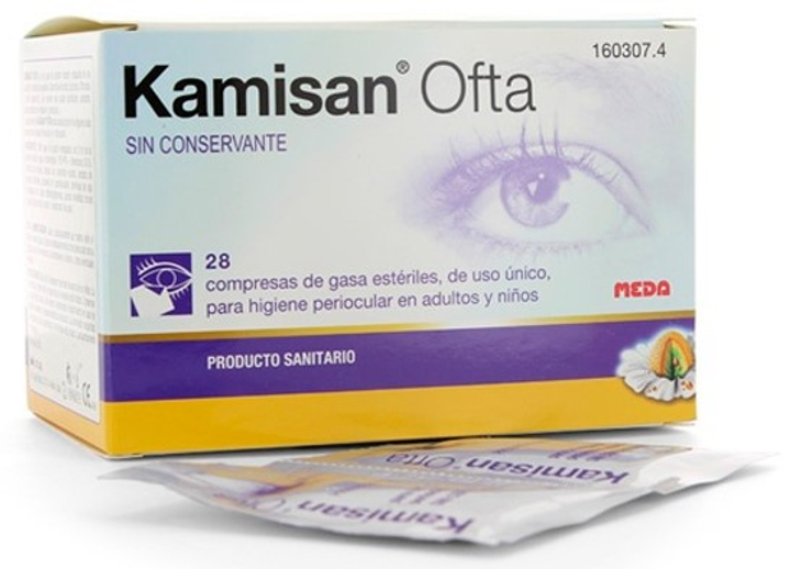 Chusteczki okulistyczne Meda Pharma Kamisan Ofta Sterile 28 szt (8470001603074) - obraz 2