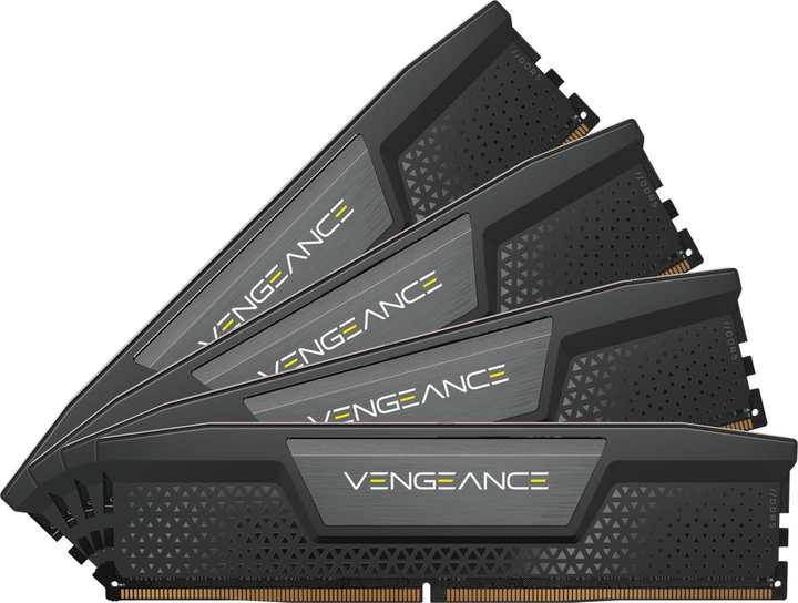 Pamięć RAM Corsair DDR5-6400 65536MB PC5-51200 (Kit of 4x16384) Vengeance Black (CMK64GX5M4B6400C32) - obraz 1