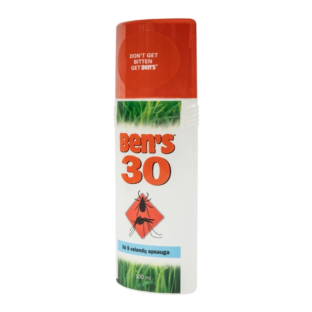Репеллент спрей BEN'S 30% DEET от клещей и комаров, 100 ml - Фото 1 Репеллент спрей BEN'S 30% DEET от клещей и комаров, 100 ml - изображение 1