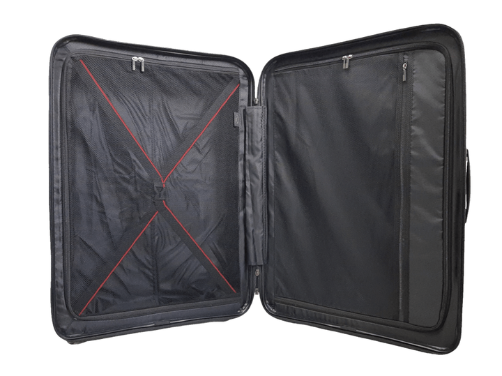 Чемодан дорожный Гигант (XL) Полипропилен Airtex 245 108л 77x52x31см Черный (Black) - изображение 5