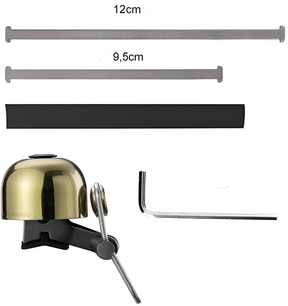 Dzwonek rowerowy Rockbros 15-1BG Retro Gold (7016802870928) - obraz 3