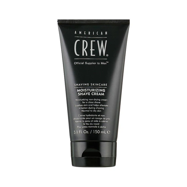 Зволожуючий крем для гоління American Crew для нормальної та сухої шкіри Moisturizing Shave Cream 150 мл - Фото 1 Зволожуючий крем для гоління American Crew для нормальної та сухої шкіри Moisturizing Shave Cream 150 мл - изображение 1
