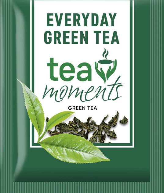 Зеленый чай без добавок и ароматизаторов Tea Moments Everyday Green 50 пакетов в индивидуальных конвертах - изображение 2