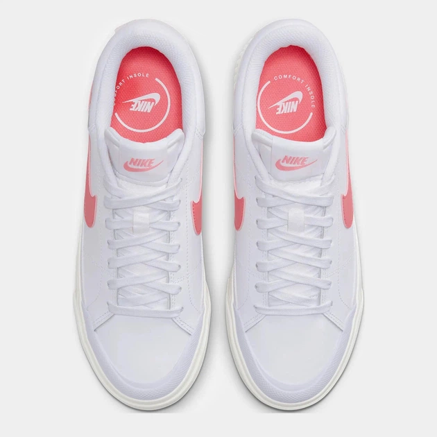Женские кеды низкие Nike Court Legacy Lift DM7590-102 40 (8.5US) 25.5 см Белые (196604371766) - изображение 4