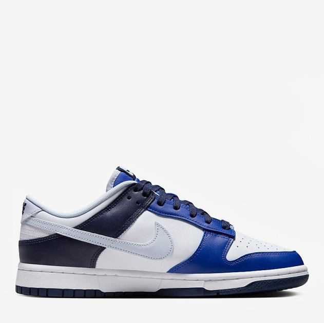 Акція на Чоловічі кеди низькі Nike Dunk Low FQ8826-100 45 (11US) 29 см Білий/Синій від Rozetka