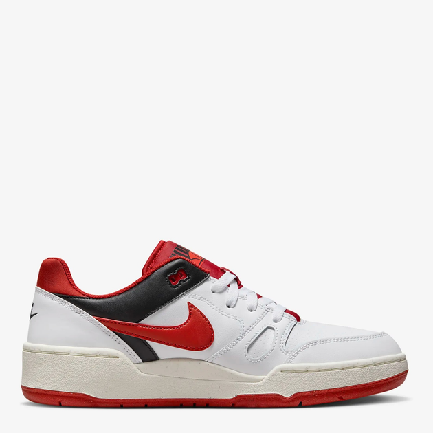 Акція на Чоловічі кеди низькі Nike Full Force Low FB1362-102 42.5 (9US) 27 см Білий/Червоний від Rozetka