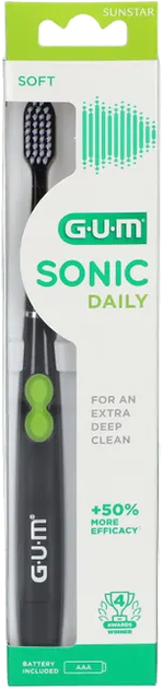 Електрична зубна щітка Gum Sonic Daily Battery Black (7630019904780) - зображення 4