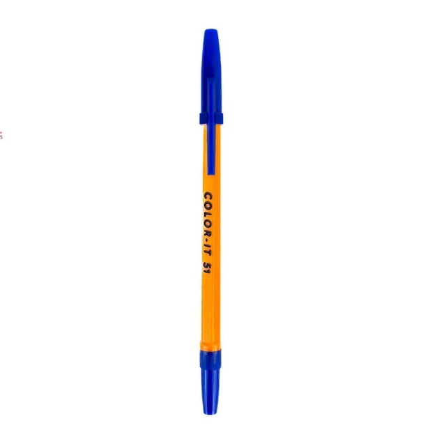 Ручка шариковая синяя COLOR-IT 51 1 мм - изображение 3