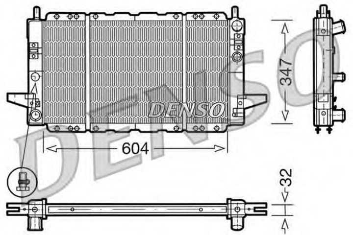 Радиатор охлаждения DENSO (DRM10086) - изображение 1